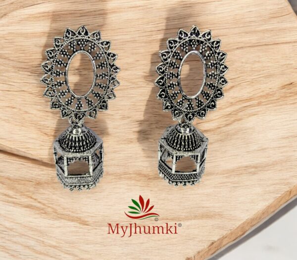 Oxidised Jhumka Earring For Women